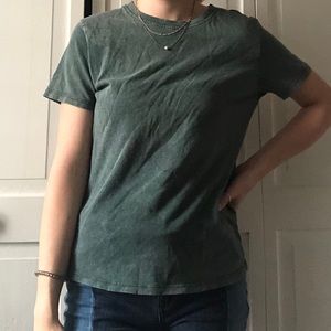 brandy melville green tee
